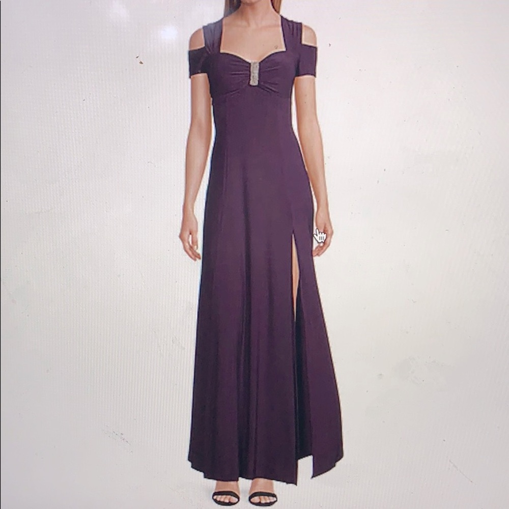 Short sleeve evening gown